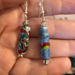 Colorful Glass Bead Earrings